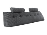 Headboard, King Size Wedge Headboard with 2 Side Pockets and 2 Headrests, Bed Wedge V952-CTBZKINGCCHS803KE001V0