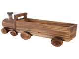 Wooden Flower Pot Cartoon Train Shape Good Ventilation Succulent Flower Pot Decoration for Garden V1294-YM0715-3111220160211