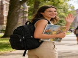 College Laptop Backpack, Travel Backpack Women, Quilted Casual Daypack, Water-Resistant Bookbag V1258-DP02-F-7