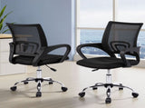 Artiss 2x Mesh Office Chair Mid Back Black OCHAIR-G-2004-BKX2