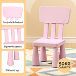 1 Keezi Kids Table and 2 Chairs Set Pink KTC-V-SQA-PL-PK