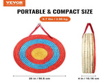 Archery Target, 5 Layers 20" Arrow Target, Traditional Solid Straw Round Archery Target Shooting V952-SGFZK5C20X2094SW8V0