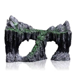 Resin -Aquarium Decoration Fish Tank Simulated Rock Mountain Ornament Rocks Cave for Fish Rest Hide V1370-AZ4-08133