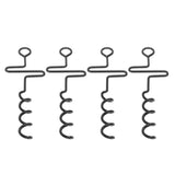4PCS Spiral Tent Tacks Iron Stable Spiral Type Heavy Duty Spiral Tent Stake for Tent Trampolines V1294-YM0703-3111230089811