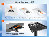Roof & Wall Mount for Starlink Gen 3 Standard V3/4/4X, Adjustable 20&deg Tilt & 360&deg Swivel, Heavy-Duty V1181-ZY007