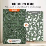 Ivy Privacy Fence, 1500 x 2490 mm Artificial Green Wall Screen, Greenery Ivy Fence with Strengthened V952-WLSRZZWQ1J59OTT0SV0