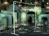 3x3M Square Wedding Arch Stand Metal Wedding Backdrop Decor White Flower Stand V767-XJJ382-WT-G1