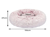 PaWz Pet Bed Cat Dog Donut Nest Calming XL Pink X-Large PT1035-XL-PK