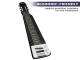 Karrera 29in 6-String Lap Steel Hawaiian Guitar - Black ELE-LAP-6S-BK