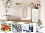 Umbrella Stand for Entryway,Metal Umbrella Holder,Freestanding Umbrella Stand Round Umbrella Holder V1369-AZ3-W-22190