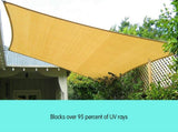 Wallaroo Rectangular Shade Sail 7m x 5m - Sand SS-7X5