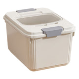 Airtight Pet Food Storage Container with Measuring Cup, 12-15 Lb Capacity Dog & Cat Bin, Food-Grade V1370-AZ4-12367