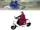 Electric Bike Raincoat Enlarged Protection Oxford Cloth Adults Sleeve Rain Poncho for Cycling Wine V1294-YM0710-3117230318715