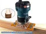 Multi-Function Router Slotting Jig with Adjustable Base for Woodworking Trimming, Grooving, and V1341-ZY-GMCX9SUV-G