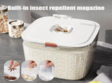 Airtight Foods Storage Bin,10Kg Large Size Rice Storage Containers with Locking Lid,Practical and V1366-AZ2-W-26539