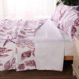 Ramesses Coast Pink 3 Pcs Bamboo Blend Ultrosonic Reversible Comforter Set King V442-KIT-COMFORTER-3PCSCOAST-PINK-KI