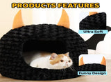 Funny Cat Bed Halloween Large Cat Cave Nest Warm Cute Kitten Bed Mattress Cartoon Ultra Soft Plush V1107-135-55251