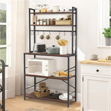 Versatile 5 Tier Kitchen Storage Shelf Stylish and Functional Bakers Rack V767-JJ-ZZ639-V1