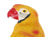 Parrot Sculpture Resin Bird Figurine Half Face Hanging Sculpture for Wall Tree Living Room Balcony V1294-YM0901-3111250017113