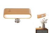 Battery Operated Wall Sconce Wooden Night Light Rotatable Cordless Wall Lamp V1263-JX-7406