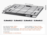 Roof Rack Cargo Carrier, 1095 x 1270 x 105 mm, Universal Rooftop Cargo Basket, Car Top Luggage V952-HKSXLK4350INLIUJFV0