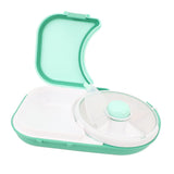 Snack Rotating Container with Lid Sealed Plastic Rotating Snack Storage Box for Outdoor Mint Green V1294-YM0901-3118240200711