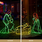 1.12M Christmas Lights Motif 552 LED Rope Light Outdoor Decoration Jingle Jollys XMAS-MOT-D-NATIVITY-MC