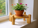 2PCS Wood Stand for Plants, Drink Dispenser 4 Legs Water Dispenser Plant Display V1192-AZ-W-18261