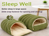 Cozy Monster Cat Bed, Cave Style Pet Bed, Cat Beds for Indoor Cats, Cat Cave Bed Cat Tent with V1107-135-10311-PNK2