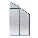 Greenfingers Greenhouse 2.52x1.27x2.13M Lean-to Aluminium Polycarbonate Green House Garden Shed GH-ALU-252X127-GN-AB