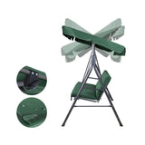 Gardeon Outdoor Swing Chair Garden Chair Bench Furniture Canopy 3 Seater Green GSC-BST-3S-GN