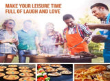BBQ Grill Mat Set of 10, Grill Mats for Outdoor Grill,Non-stick Barbecue Grill & Mats for V1192-AZ-W-17348