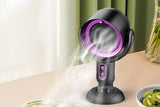 Portable Smoke Purifier Fan Removes Odors Dust Smoke for Cooking and Camping BBQ -BlackPurple V1263-JX-7633-2