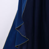 Women's Medieval Stand Collar Deluxe Velvet Gold Trim Cape for AdultRenaissance V1192-AZ-W-0130