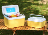 6L Camping Coolers Box Insulated Ice Chest Ice Bucket Outdoor Hard Coolers for Camping Picnics Beach V1369-AZ3-W-13894