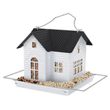 Bird Feeder House with LED Lights, Outdoor Garden Decor for Backyard, Weather-Resistant V1192-AZ-W-26288