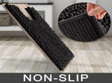 Original Luxury Shaggy Bath Mat Large Size U-Shaped, Soft and Cozy, Super Absorbent Water, V1189-LC-AMZ-00309