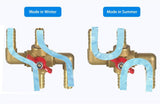 All Solid Brass Body Automobile Integrated 4-Way Heating Water Manual Control Valve 5/8 OD V1258-DP02-C-473