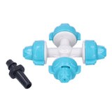 50Set 4 Outlet Water Nozzle Kit Atomizing Sprinkler Garden Irrigation Accessory Lake Blue V1294-YM0901-3111210103711