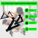 Premium Parallette Pair Gymnastics Push Up Bars V63-840241
