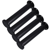 Black Steel Bed Frame Replacement Parts Strong Load-Bearing 4Pcs V1369-AZ3-W-18337