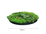 Artificial Green Wall Disc Art 150cm Mixed Ivy and Philodendron V637-DP1013968B