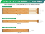 6 Pack Bamboo Adjustable Kitchen Drawer Dividers V178-36024