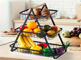 Heavy-Duty Metal Fruit Storage Basket Space-Saving Organizer for V1102-JSSGL002