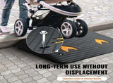 Upgraded Rubber Threshold Ramp, 8.9 cm Rise Door Ramp with 1 Channel, Natural Rubber Car Ramp with V952-XBLYPDGB1355X9T5NV0