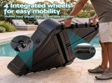Instahut Outdoor Umbrella Base 2 Fillable 60kg Cantilever Umbrella Base with Wheels 84cm BASE-UMB-84X84