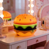 Orange Burger-Shaped Night Light Rechargeable Night Light Touch Switch Night Light 3 V1347-DSZ-XXX-NNN
