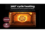 Devanti 60cm Electric Built In Wall Oven Stainless Steel BIO-C-5F-M7B-BK
