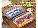 Outdoor Picnic Preservation Box - Leak-Resistant Dual-Layer Storage w/ Ice Pack & Handle, Sealed V1366-AZ2-W-11411