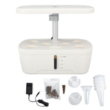 Indoor Garden Hydroponics Growing System 6 Pods Plant Germination Kit with Grow Light Hydrophonic V1294-YM0901-3111240019112